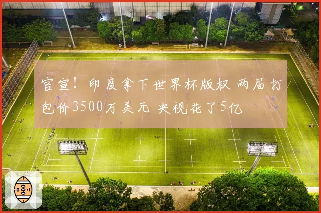 官宣！印度拿下世界杯版权 两届打包价3500万美元 央视花了5亿